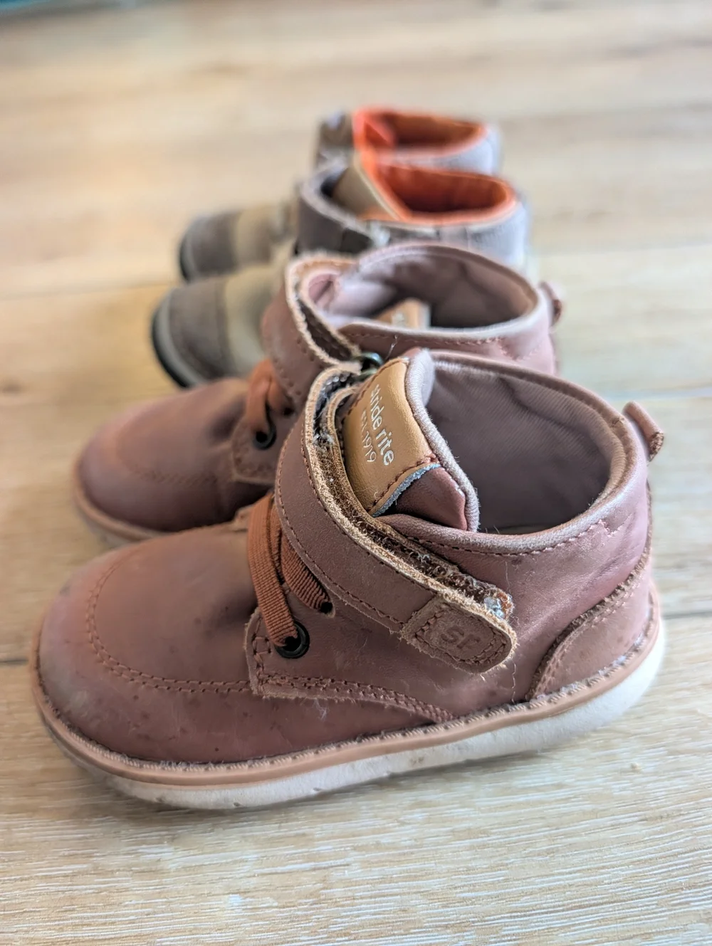 Stride Rite Toddler Brown Leather Boots